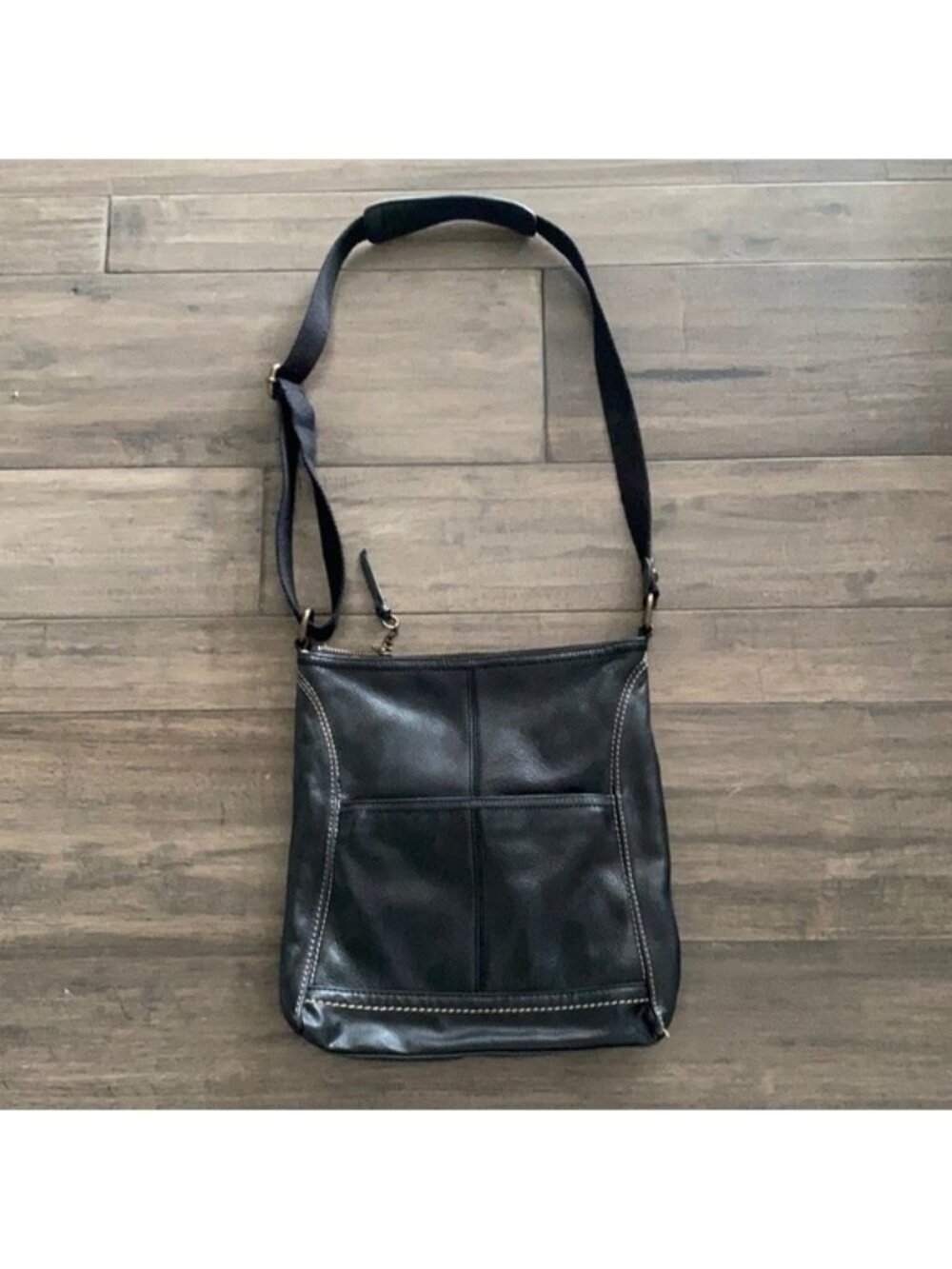 The Sak Black Leather Crossbody Bag‎